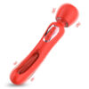 AV042-Vermelho_1 Vibrador Varinha Mágica Dennis Recarregável para Ponto G e estimulação de Clitóris Vip Mix