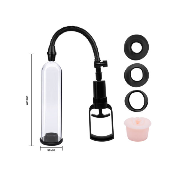 Bomba Peniana Manual com Base de Vagina - YouVibe Penis Pump Bomba Peniana Manual Vip Mix