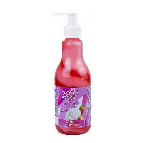 BG3913-Vermelho_1 Body Girl Hidratante Beijável 305ml Garji
