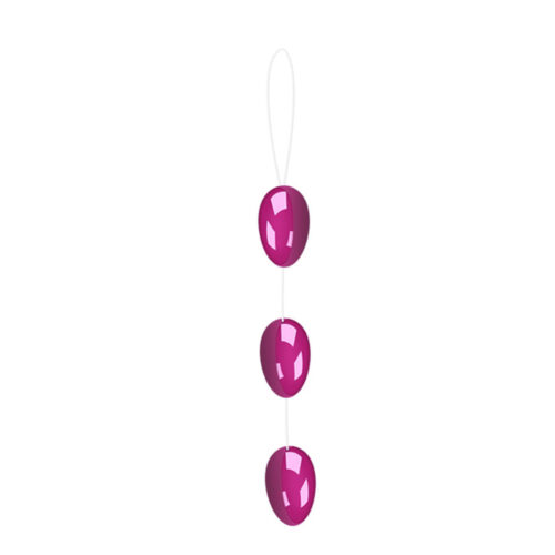 BI-014036-3-Rosa-Neon_1 Sexual Balls Cordão Tailândes com 3 Esferas e Puxador 3R Import