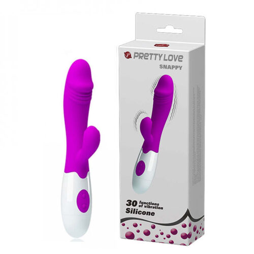 BI-014173-Roxo_1 Pretty Love Snappy Vibrador com Estimulador Clitoriano com 30 Modos de Vibração 3R Import