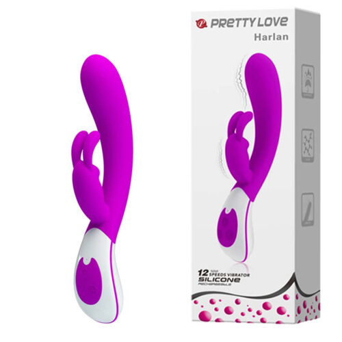 BI-014232-1-Roxo_1 Pretty Love Harlan Vibrador Recarregável Ponto G e Estimulador Clitoriano 12 Modos de Vibração 3R Im