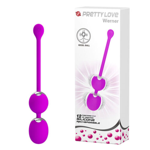 BI-014548-Roxo_7 Pretty Love Werner Bolas de Pompoar com 12 Modos de Vibração 3R Import