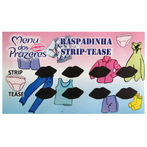 BMP014_1 Raspadinha Strip-Tease Menu dos Prazeres