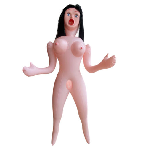 BN-012-Bege_1 Top-Notch Boneca Inflável com Seios Fartos e 3 Orifícios para Penetração 3R Import