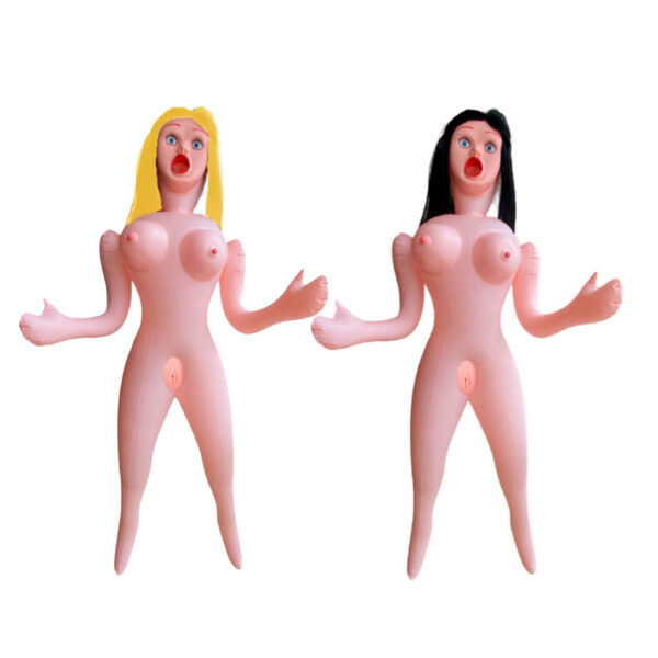 BN-012-Loira_2 Top-Notch Boneca Inflável com Seios Fartos e 3 Orifícios para Penetração 3R Import