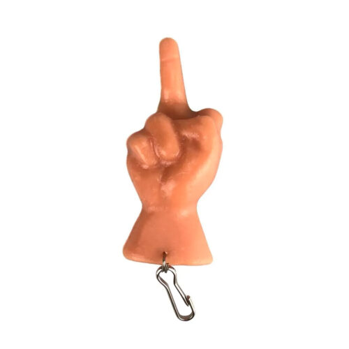 BR124-Bege_1 Chaveiro em Formato de Dedo do Meio Fuck You Desire