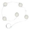 BT001-P-Branco_1 Bolinha Tailandesa em Acrílico com corda em Silicone Tamanho P Êxtase