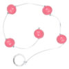 BT001-P-Rosa_1 Bolinha Tailandesa em Acrílico com corda em Silicone Tamanho P Êxtase
