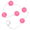 BT003-G-Rosa_1 Bolinha Tailandesa em Acrílico com corda em Silicone Tamanho G Êxtase