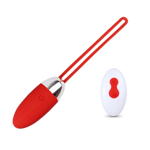 BW011D-Vermelho_1 Cápsula Vibratória com 10 Modos de Vibração com Controle Remoto sem fio Vip Mix