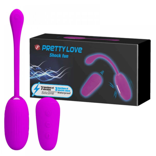 Cápsula Vibratória com 12 Modos de Vibração e 3 Variações de Estimulos Shock Fun Pretty Love