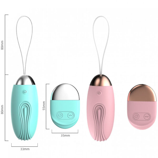 BW038-Verde_3 Lilo Shape of Love Vibrador Bullet com Controle Remoto Miss Collection