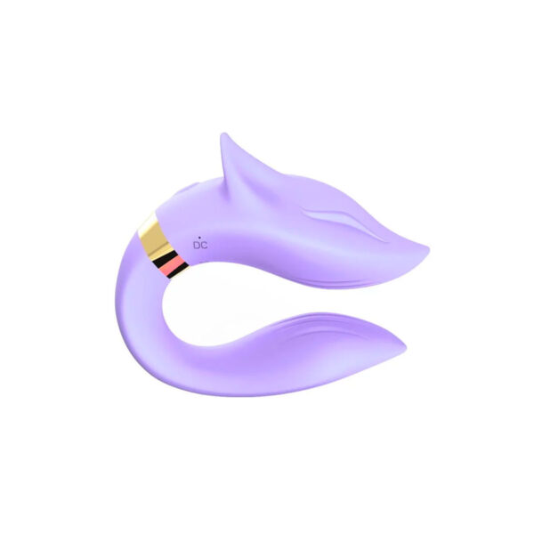 BY10037-Roxo_1 Vibrador Formato Lobo com 9 Modos de Vibração Our Moment Import