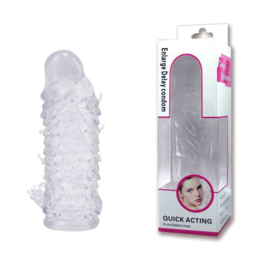 CA010-Transparente_1 Capa Peniana com Saliências Massageadoras Vip Mix - Feel Me Capa Peniana com Saliências Massageadoras Vip Mix