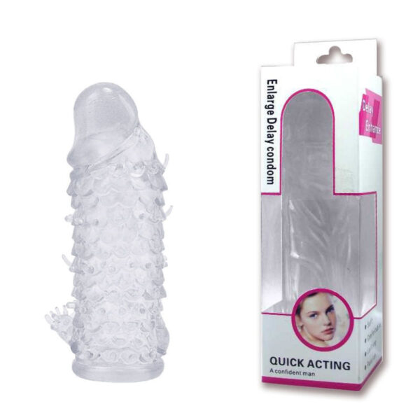 CA010-Transparente_1 Capa Peniana com Saliências Massageadoras Vip Mix - Feel Me Capa Peniana com Saliências Massageadoras Vip Mix