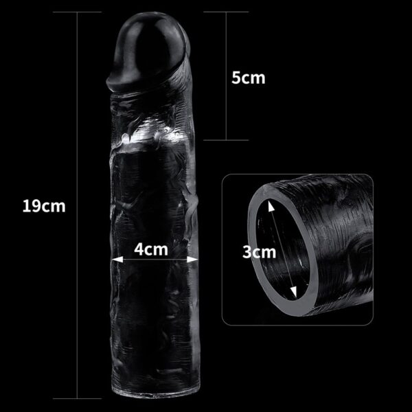 CA066-Transparente_6 Flawless Clear Capa Peniana em Jelly com Saliencias Vip Mix