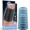 CA079-Azul_6 Lovetoy Vibrating Spiral Knights Ring Meia Capa Peniana com Vibração Vip Mix