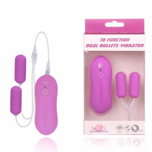CB027_1 Mini Vibrador À Prova D'água com Dupla Cápsula Miss Collection