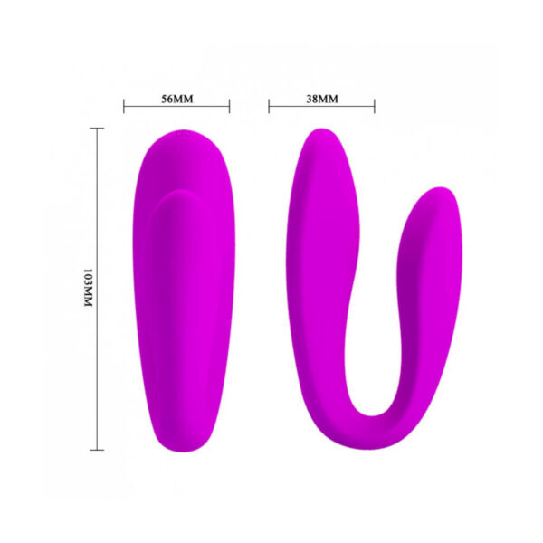 Vibrador para Casal Pretty Love Letitia com 12 Modos de Vibração e Controle Wireless Miss Collection