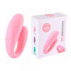 CD033-Rosa-Claro_3 Vibrador de Dupla Estimulação Recarregável com 7 Modos de Vibração Vip Mix