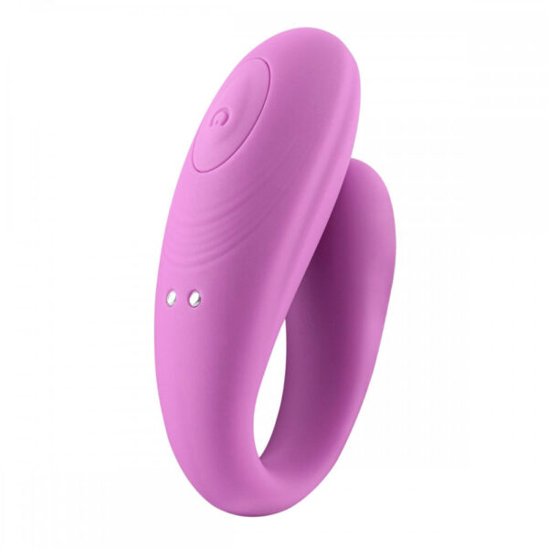 CD033-Roxo_1 Vibrador de Dupla Estimulação Recarregável com 7 Modos de Vibração Vip Mix