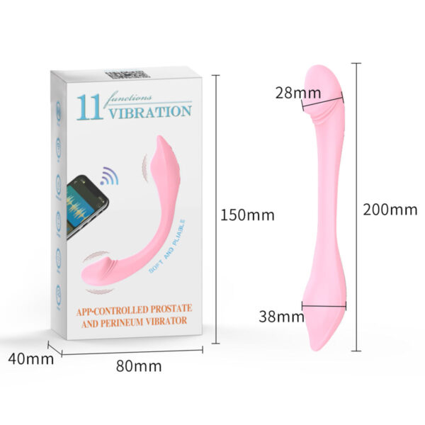 Vibrador para Casal Flexível com 11 Modos de Vibração Vip Mix