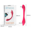 Vibrador para Casal Flexível com 11 Modos de Vibração Vip Mix