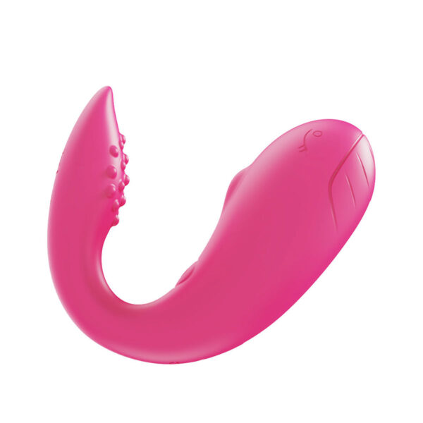 CD044-Pink_1 Youvibe Vibrador com Estimulador na Ponta e Controle Via App com 10 Modos de Vibração Vip Mix