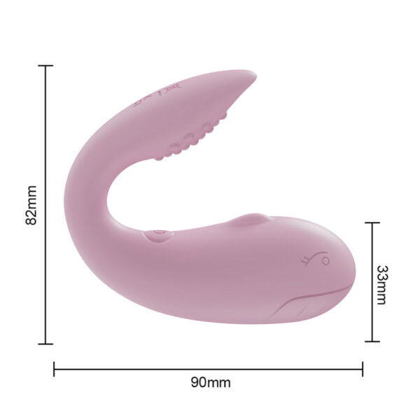 CD044-Rosa_4 Youvibe Vibrador com Estimulador na Ponta e Controle Via App com 10 Modos de Vibração Vip Mix