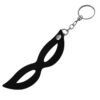 CHMP049-Preto_1 Chaveiro Máscara Tiazinha em Couro Sintético com Argola em Metal Brasil Fetiche