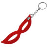 CHMV050-Vermelho_1 Chaveiro Máscara Tiazinha em Couro Sintético com Argola em Metal Brasil Fetiche