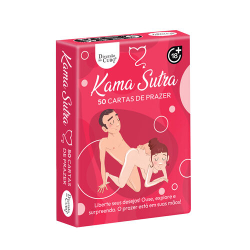 CK1100_1 Baralho Kama Sutra 50 Cartas de Prazer com Posições Diversão ao Cubo
