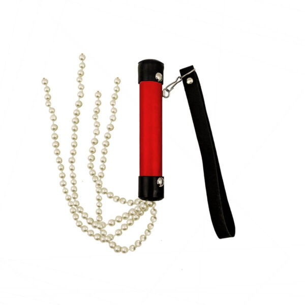 CLPV68-Vermelho_1 Chicote Luxo com Cerdas de Pérola Brasil Fetiche