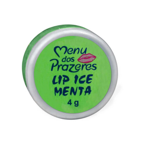 CM033_1 Lip Ice Menta Gel Beijável para Sexo Oral 4g Menu dos Prazeres