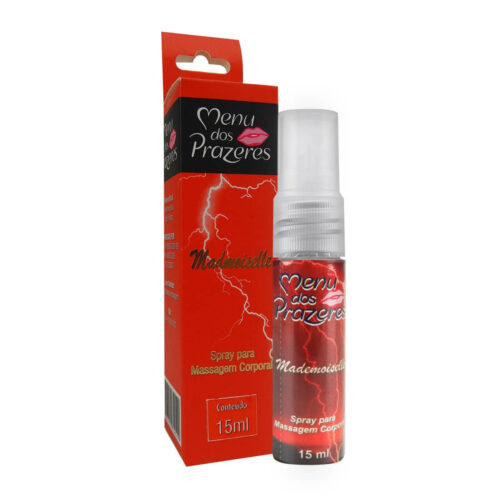 Gel Spray Beijável Vibrador Mademoiselle 15g Menu dos Prazeres
