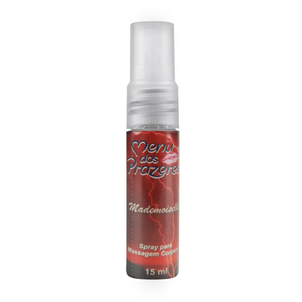 CM081_2 Gel Spray Beijável Vibrador Mademoiselle 15g Menu dos Prazeres