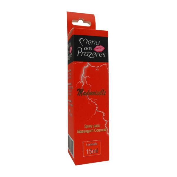 CM081_3 Gel Spray Beijável Vibrador Mademoiselle 15g Menu dos Prazeres