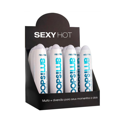 CO269C_1 OOPS! LUB Gel Lubrificante Neutro Caixa com 12 Unidades Sexy Hot