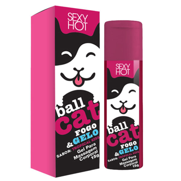CO275-Tropical-Kiss_1 Ball Cat Gel Beijável para Sexo Oral 15g Sexy Hot