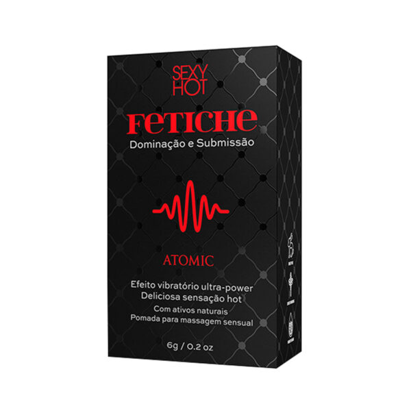 CO462_2 Fetiche Atomic Efeito Vibração Ultra Power com Sensação Hot 6g Sexy Hot