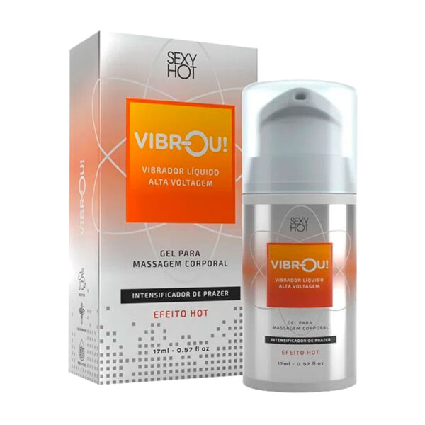 CO467_2 Vibrou! Vibrador LĂquido Com Efeito Hot 17ml Sexy Hot