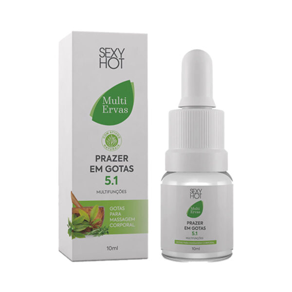 Prazer em Gotas 5.1 Aloe Vera Multifunções 10ml Sexy Hot