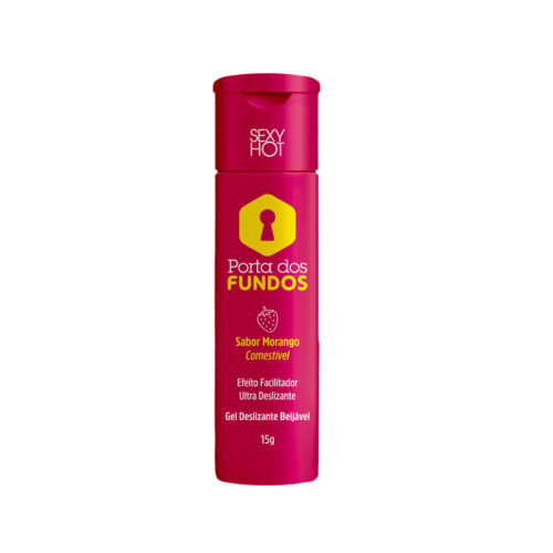 CO558-Morango_1 Porta dos Fundos Gel Anal Comestível Dessensibilizante e Lubrificante 15g Sexy Hot