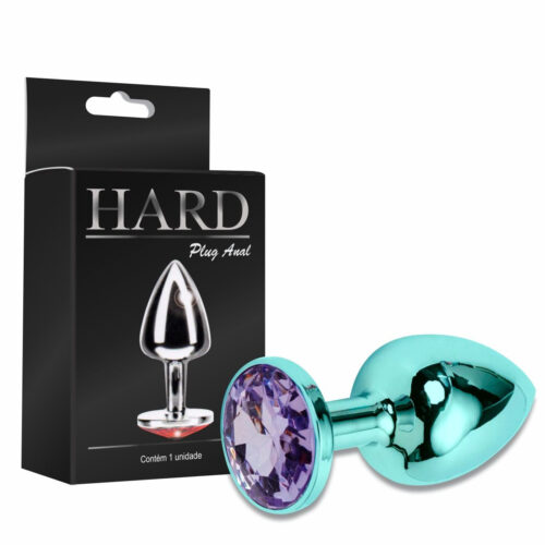 Plug de Metal com Detalhe em Pedra Hard