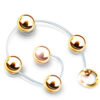CSA120DOU-Dourado_1 Bolinha Tailandesa de Metal Hard