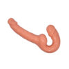 CT034-Bege_2 Ultra Passionate Harness Penetrador Strapless com Plug Vaginal Vip Mix