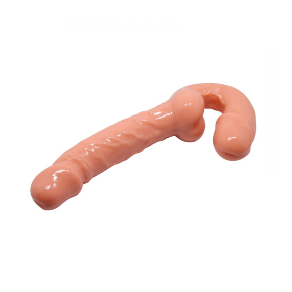 CT034-Bege_3 Ultra Passionate Harness Penetrador Strapless com Plug Vaginal Vip Mix