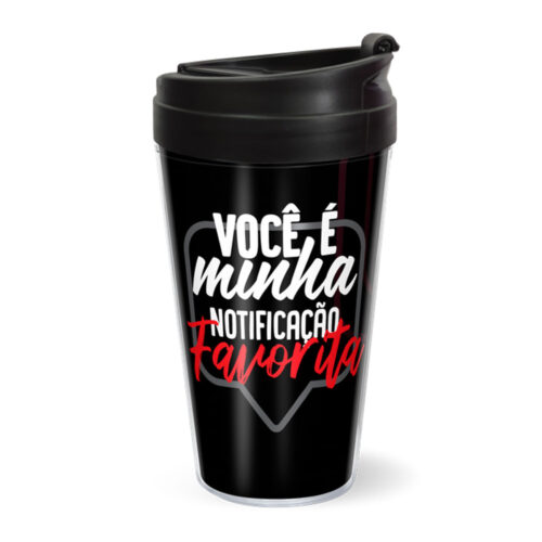 CV1168_1 Você é Minha Notificação Preferida Copo de Viagem 450ml Sude Presentes