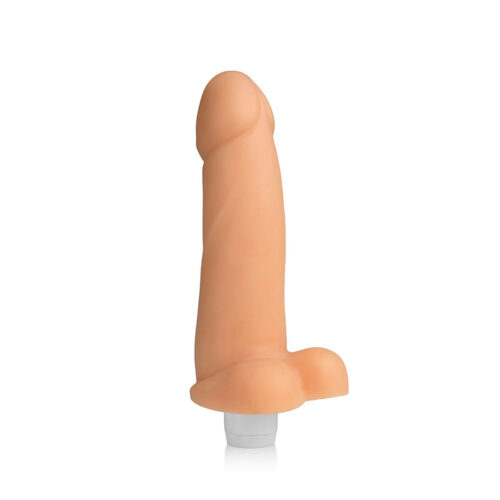 Cyber Dildo Pênis Realístico com Vibro e Escroto 19x4cm Adão e Eva